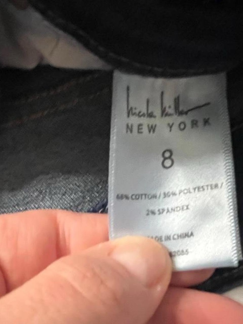 Nicole Miller SoHo High Rise Denim Shorts Dark Wash - Picture 5 of 6